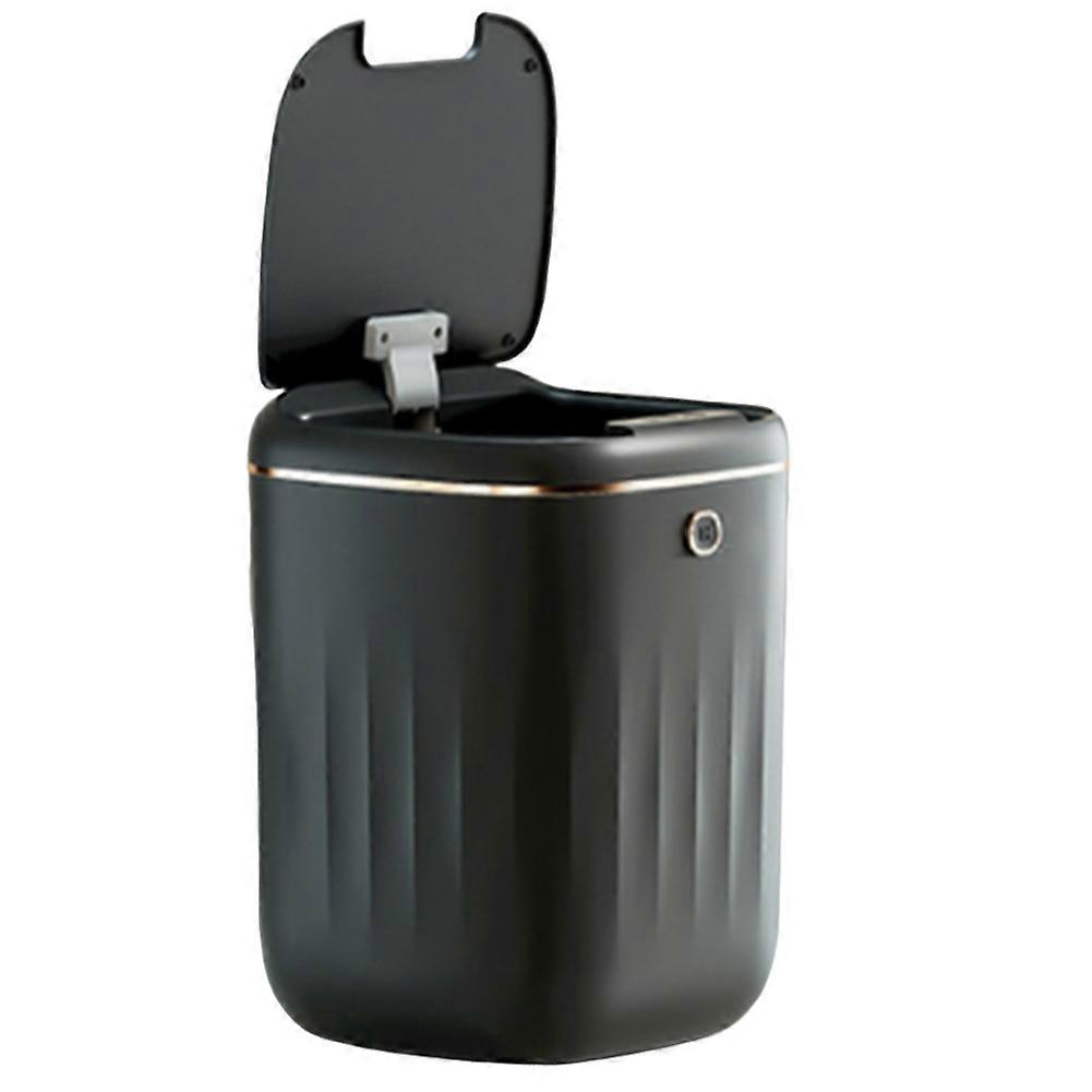20L Smart Trash Can Automatic Waterproof Electric Waste Kitchen Bathroom Toilet Automatic Sensor Garbage Can-Black