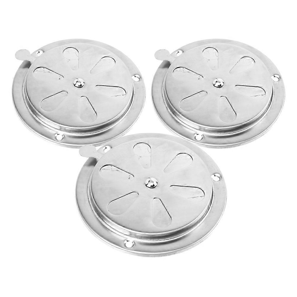 3Pcs Stainless Steel Grill Damper for Airflow Control Bbq Smoker Vent