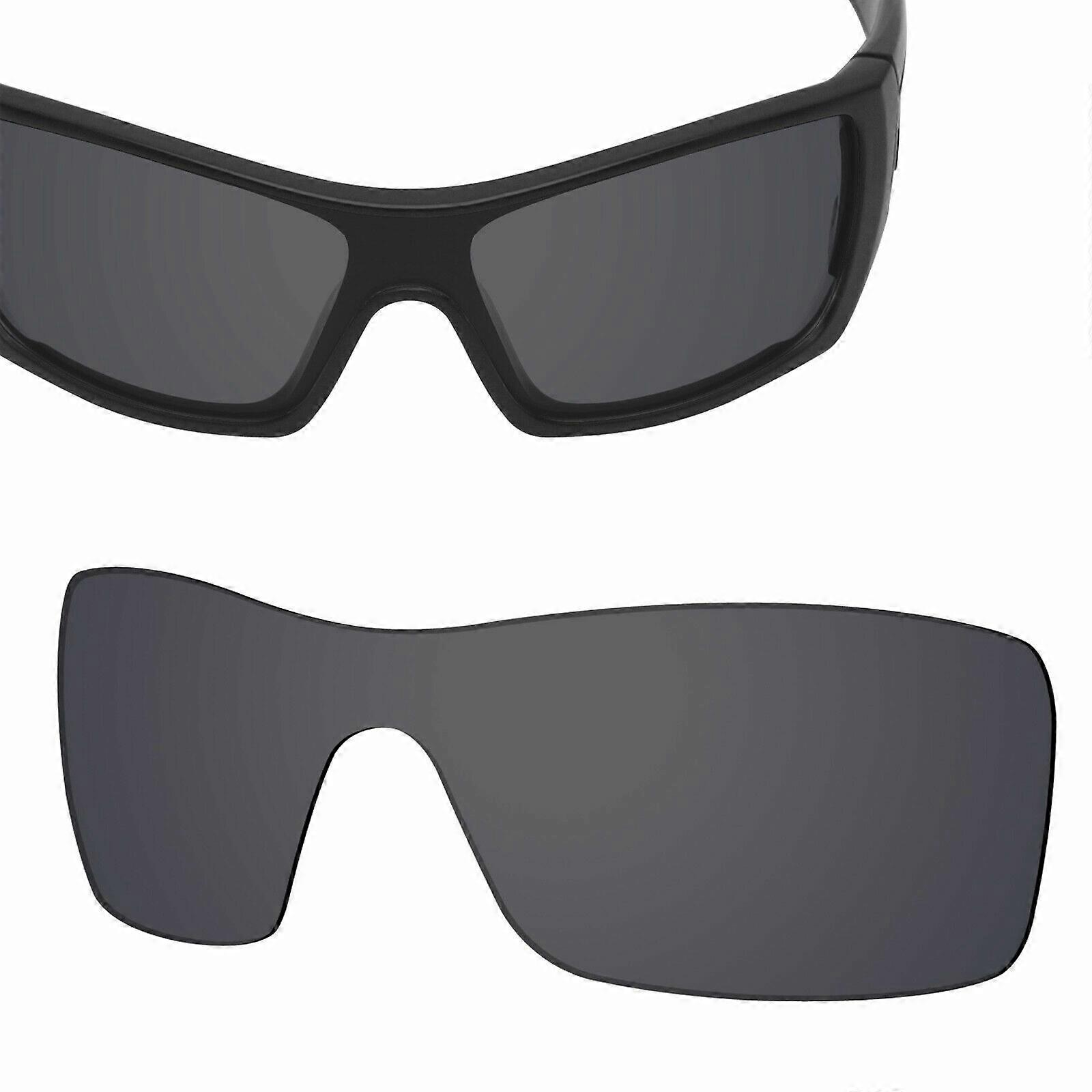 Replacement Lenses for-OAKLEY Batwolf Sunglasses Black UVA&UVB-Polycarbonate
