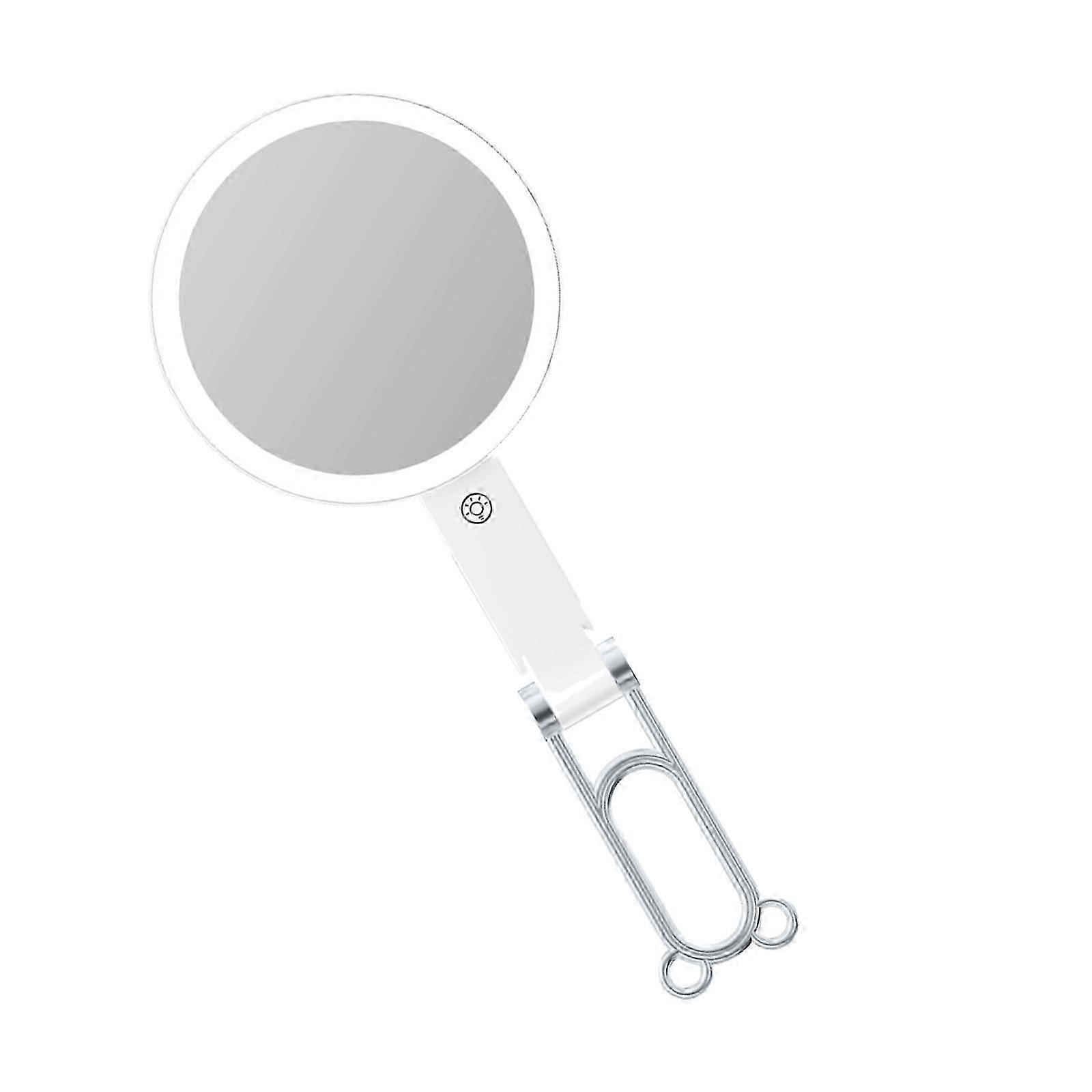 LED Vanity Mirror 1X5X Magnification Foldable Double Sided Rechargeable Beauty Essential