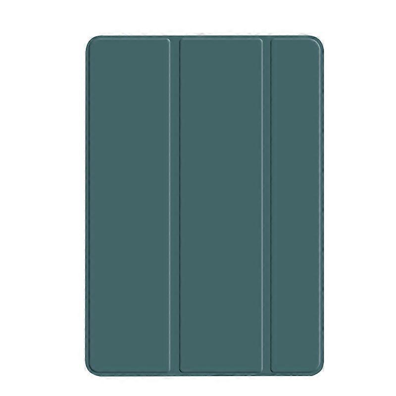 Capa elegante para iPad 10.2 verde escuro de 3 polegadas com fecho magnético macio