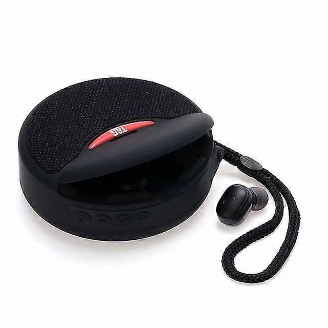Mini Wireless Bluetooth Speaker Wireless Earphone Two-in-one Tws Subwoofer Stereo Hands-free Multi-function / Tf Card / Fm