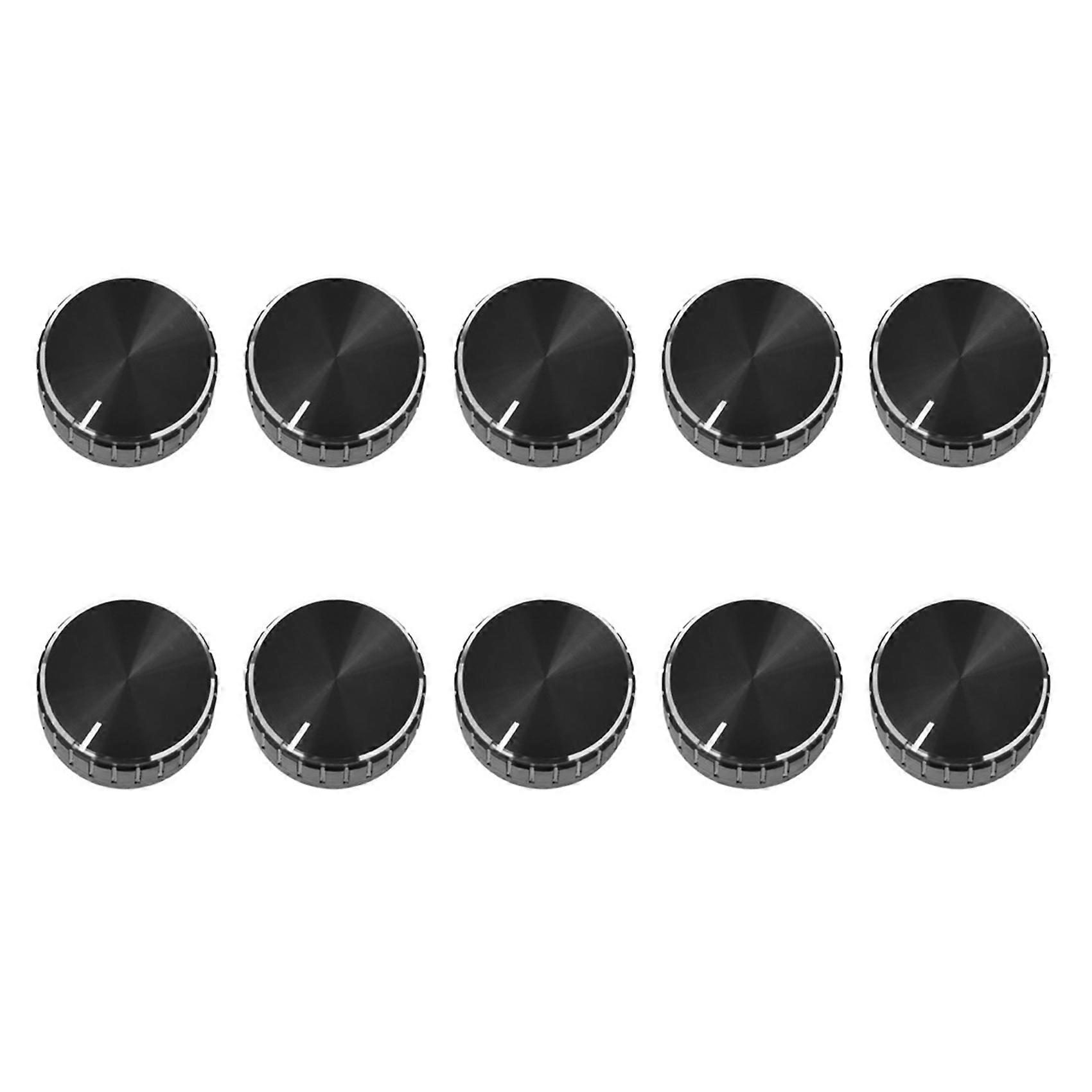 10X Black Aluminum Volume Control Amplifier Knob Wheel