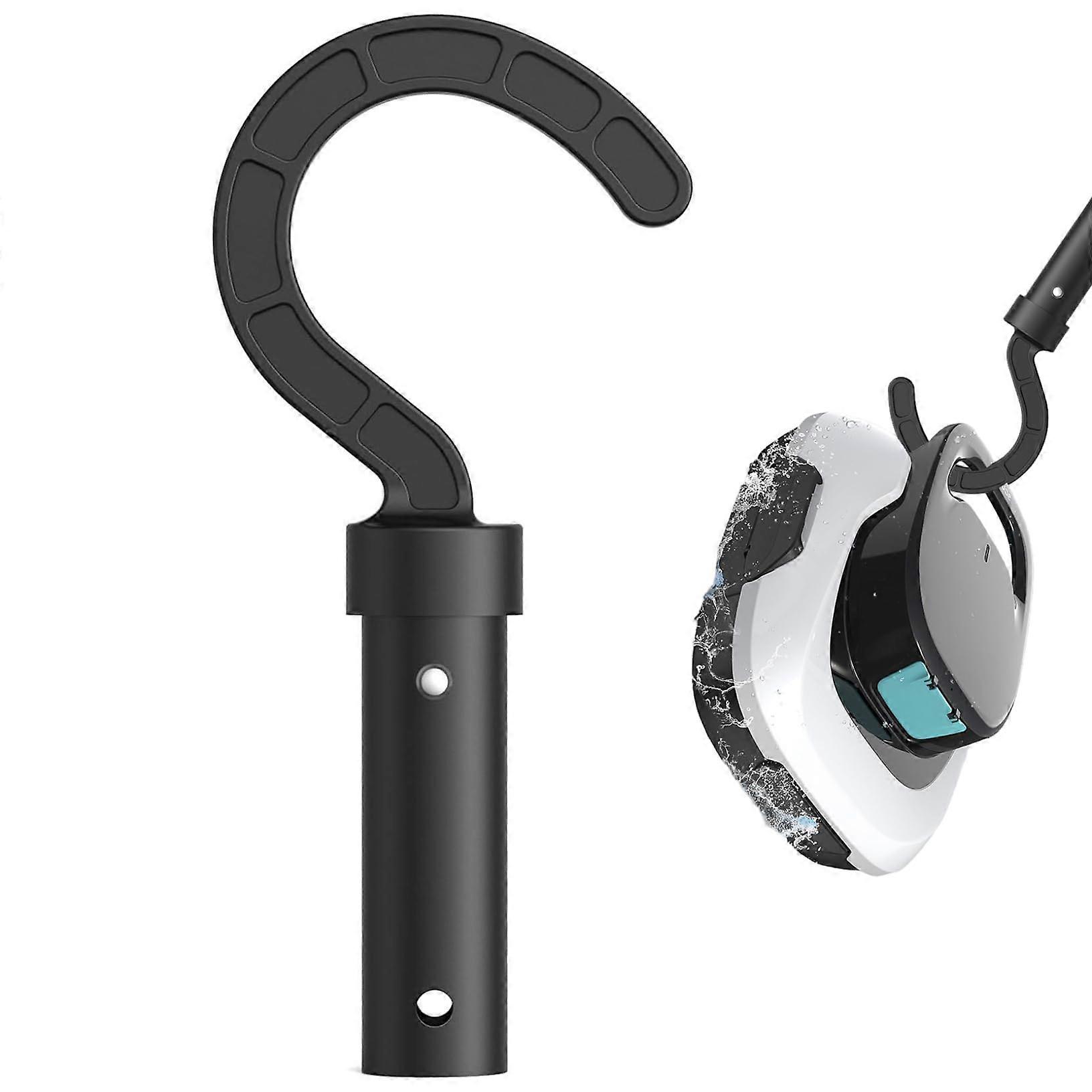 ABS Pool Pole Hook 3.7x8in PreDrilled Replacement for Robotic Cleaner Attachment Compatible with Most Poles