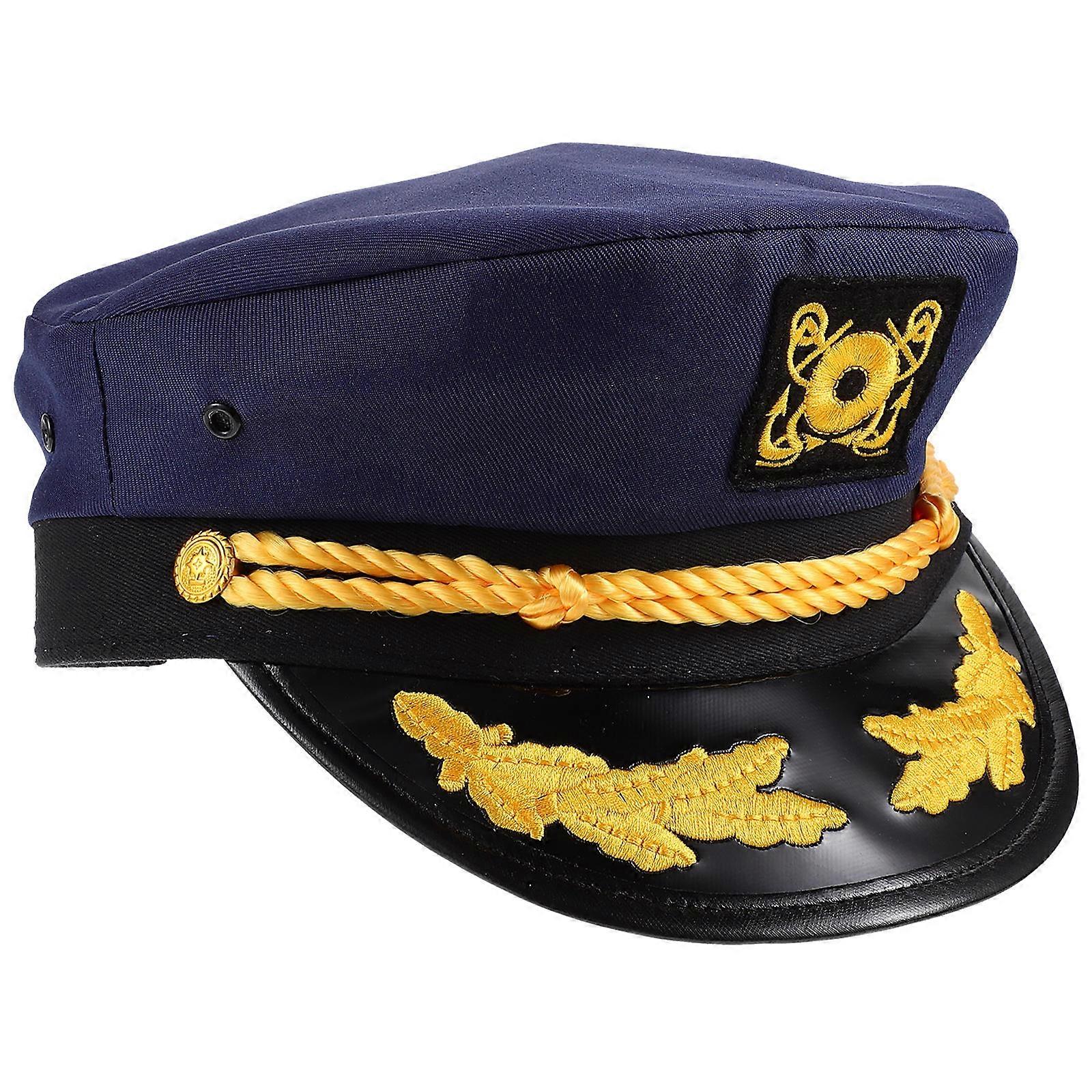 Hat Halloween Decoration for Adults in Navy Polyester 1Pack