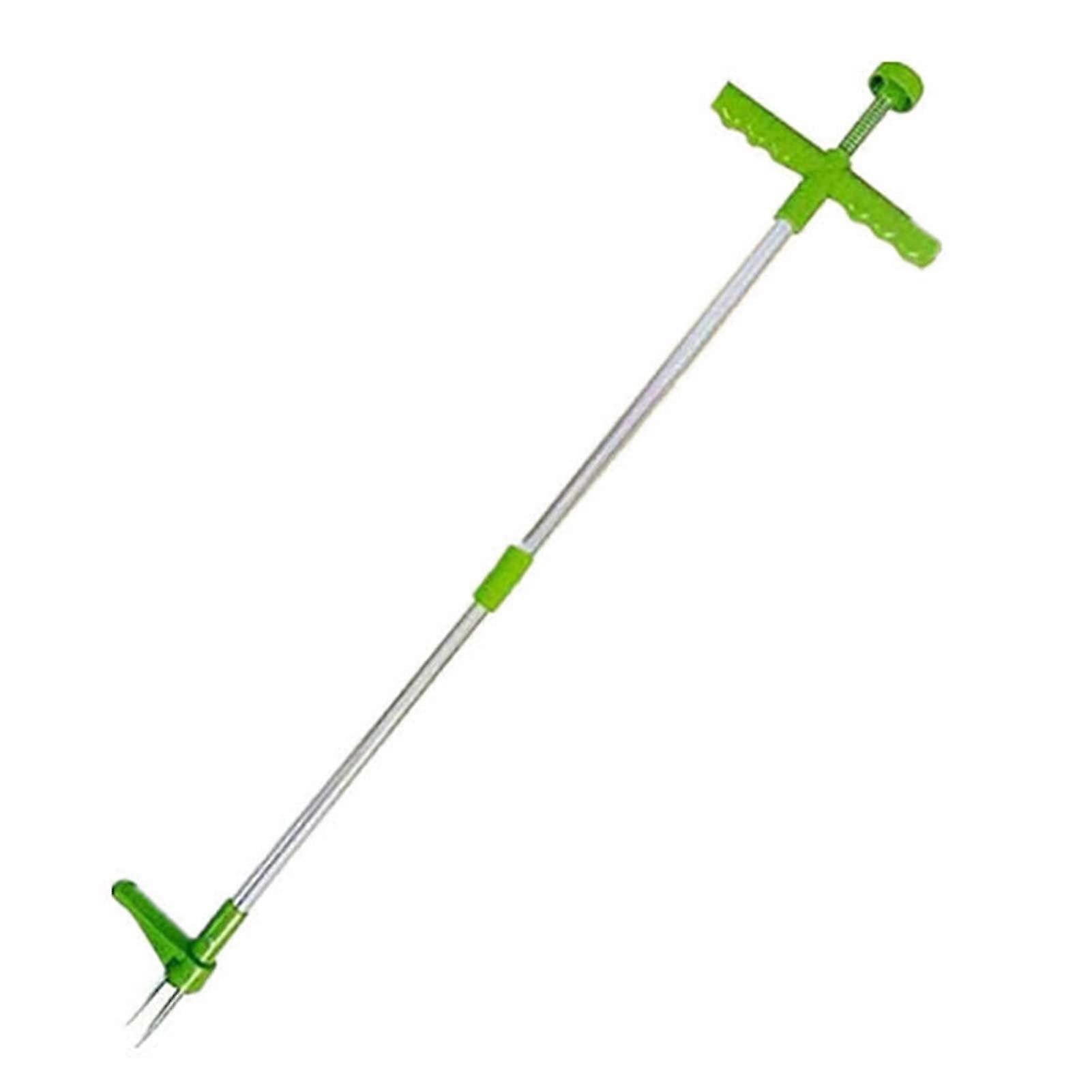 Long Handle Weed Puller with Ergonomic Grip and Root Extractor for Lawn and Garden