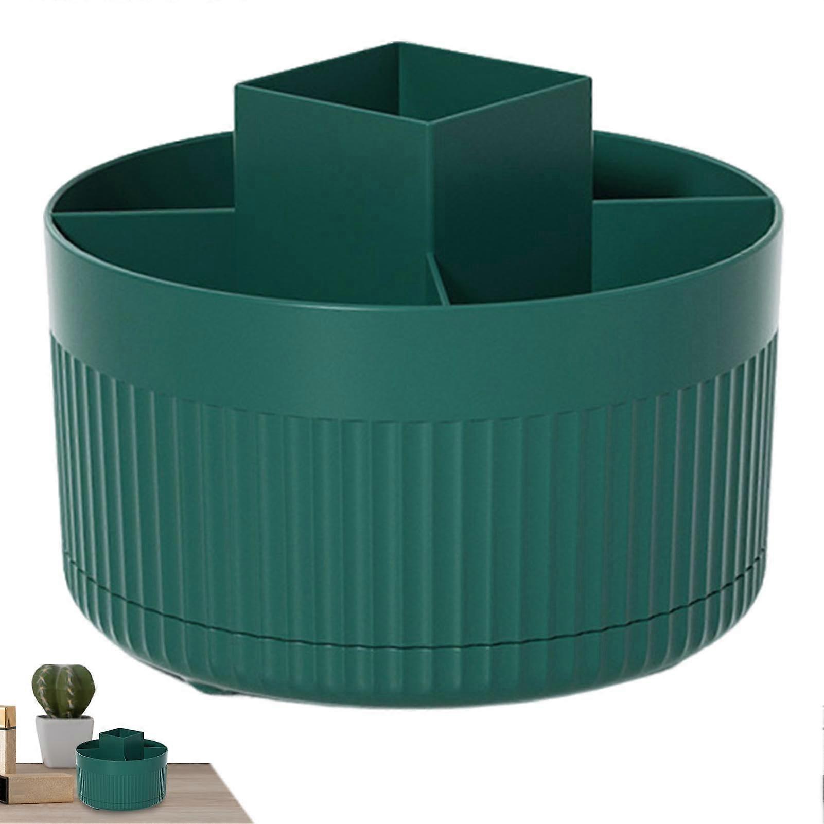 Makeup Brush Organizer 360° Rotating Large Capacity Holder with Multi Compartments for Vanity