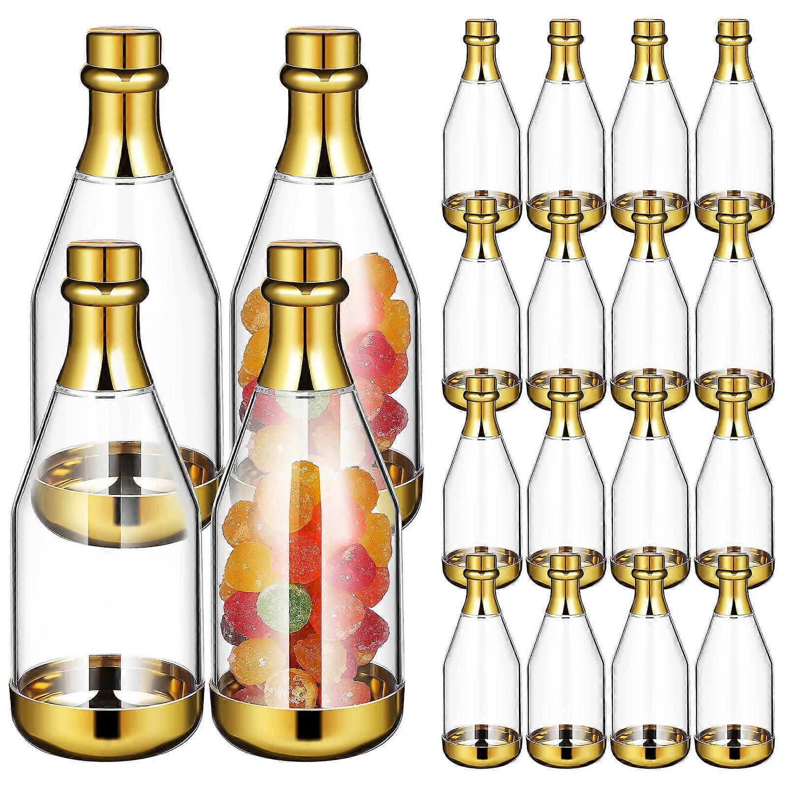 Golden Shape Candy Boxes for Packaging Wedding Party Treat Containers 20 Pcs