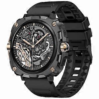 AK71 1.43-inch Touch Screen Waterproof Smart Watch Heart Rate Monitor Sports Watch,Silicone Strap