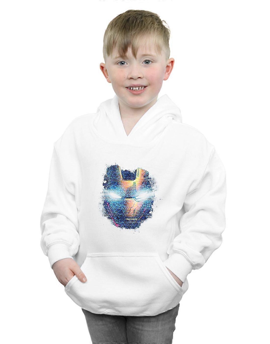 Marvel Boys Avengers Iron Man Distressed Head Hoodie