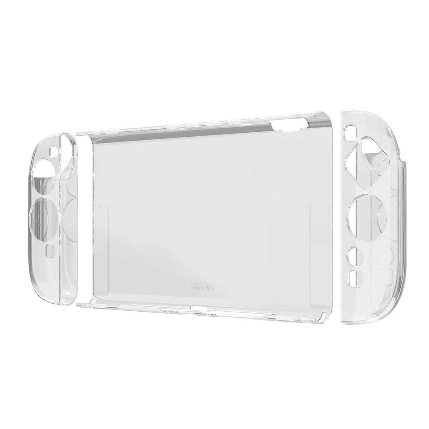 DockFriendly Crystal Clear Case for Nintendo Switch 2 with ShockAbsorbing Lightweight TPU Grip