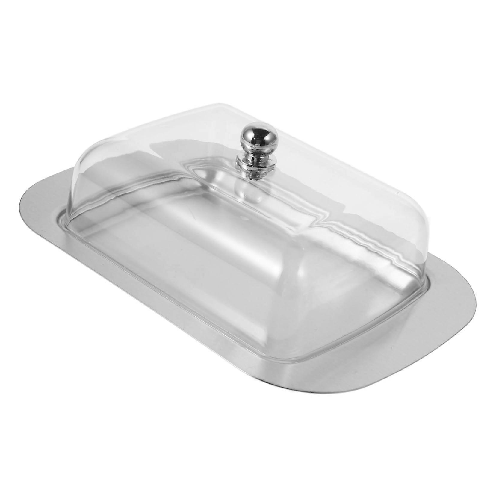 Stainless Steel Butter Dish with Lid, MultiUse Storage for Kitchen, Keeps Food Fresh