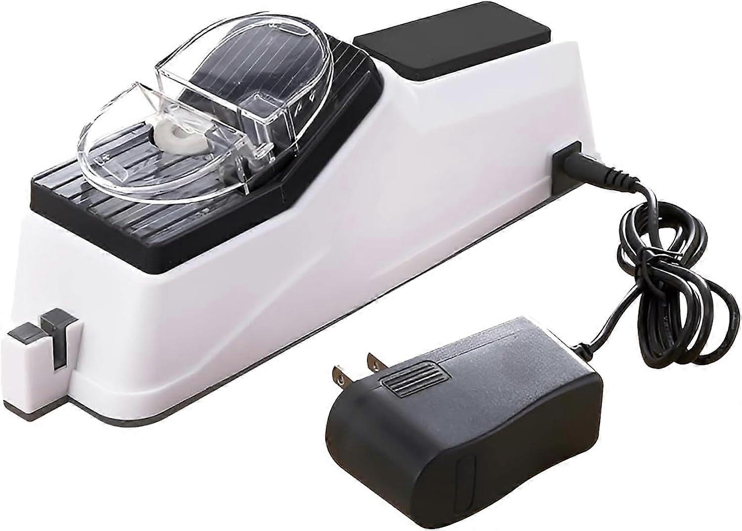 Electric Knife Sharpener with Protective Cover, Dual Slots, Fast 5s Sharpening for Home Kitchen