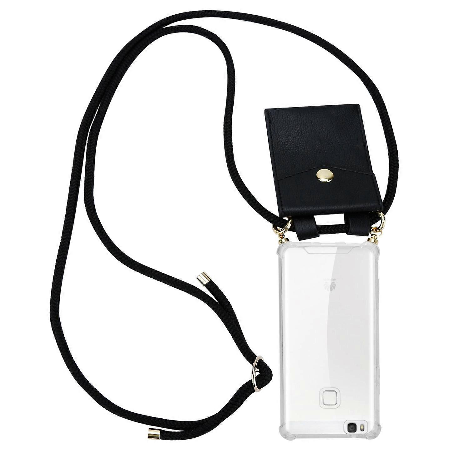 Mobile Phone Chain for Huawei P9 LITE 2016 / G9 LITE Silicone Protective Case - Cord with Golden Elements