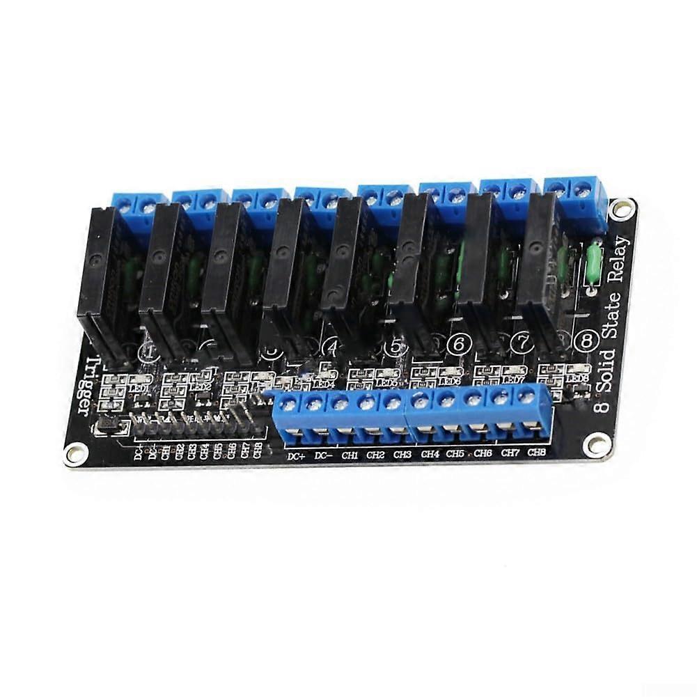 5V 8 Channel Solid State Relay Module for PLC Automation and IoT with LED Indicators and Protection