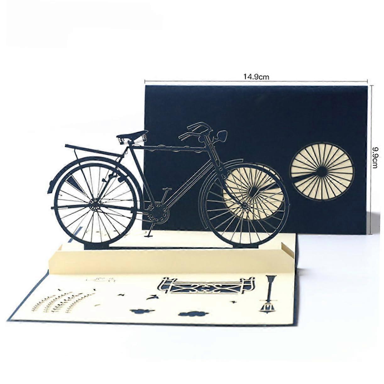 3D Bicycle Pop Up Graduation Greeting Card Handmade Unique Design  Gift