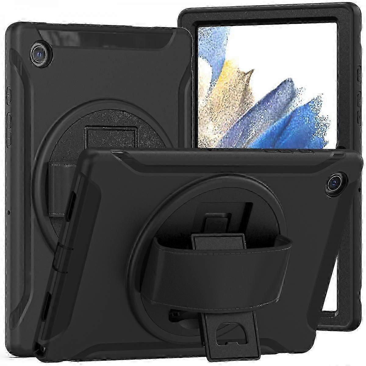 Capa protetora giratória para tablet de 10,5 polegadas, com design triplo à prova de quedas, compatível com os modelos X200/X205, preta.
