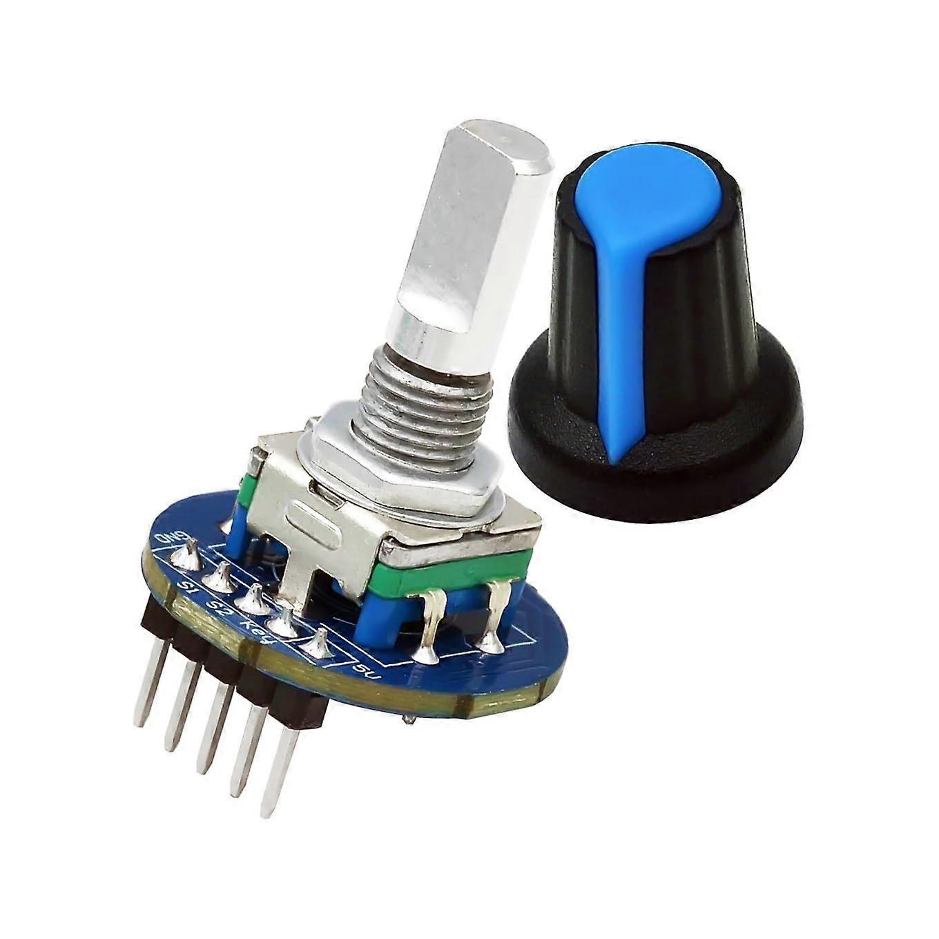 EC11 Rotary Encoder Module with Knob Cap 360° Rotation Control for Arduino Projects