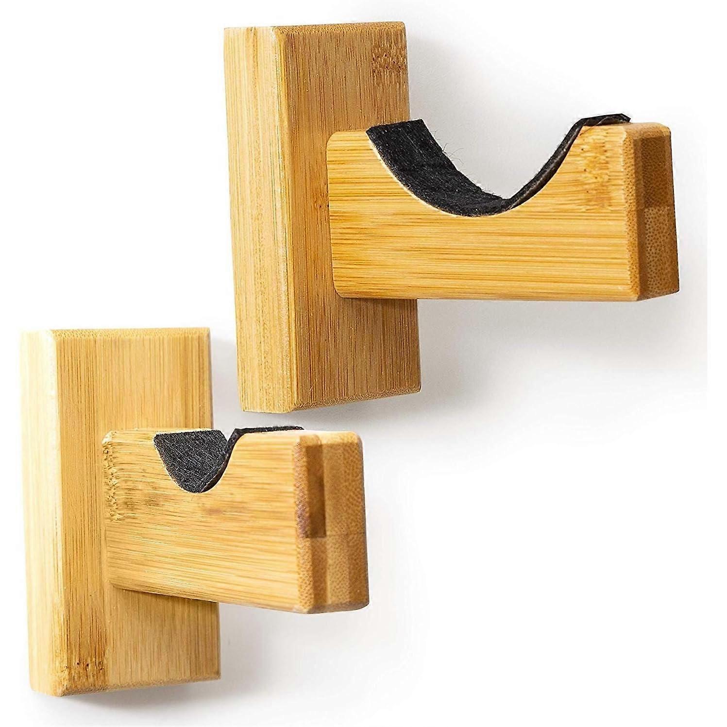 Baseball Bat Display Case, Wall Mount with Horizontal Bracket, Bamboo Finish