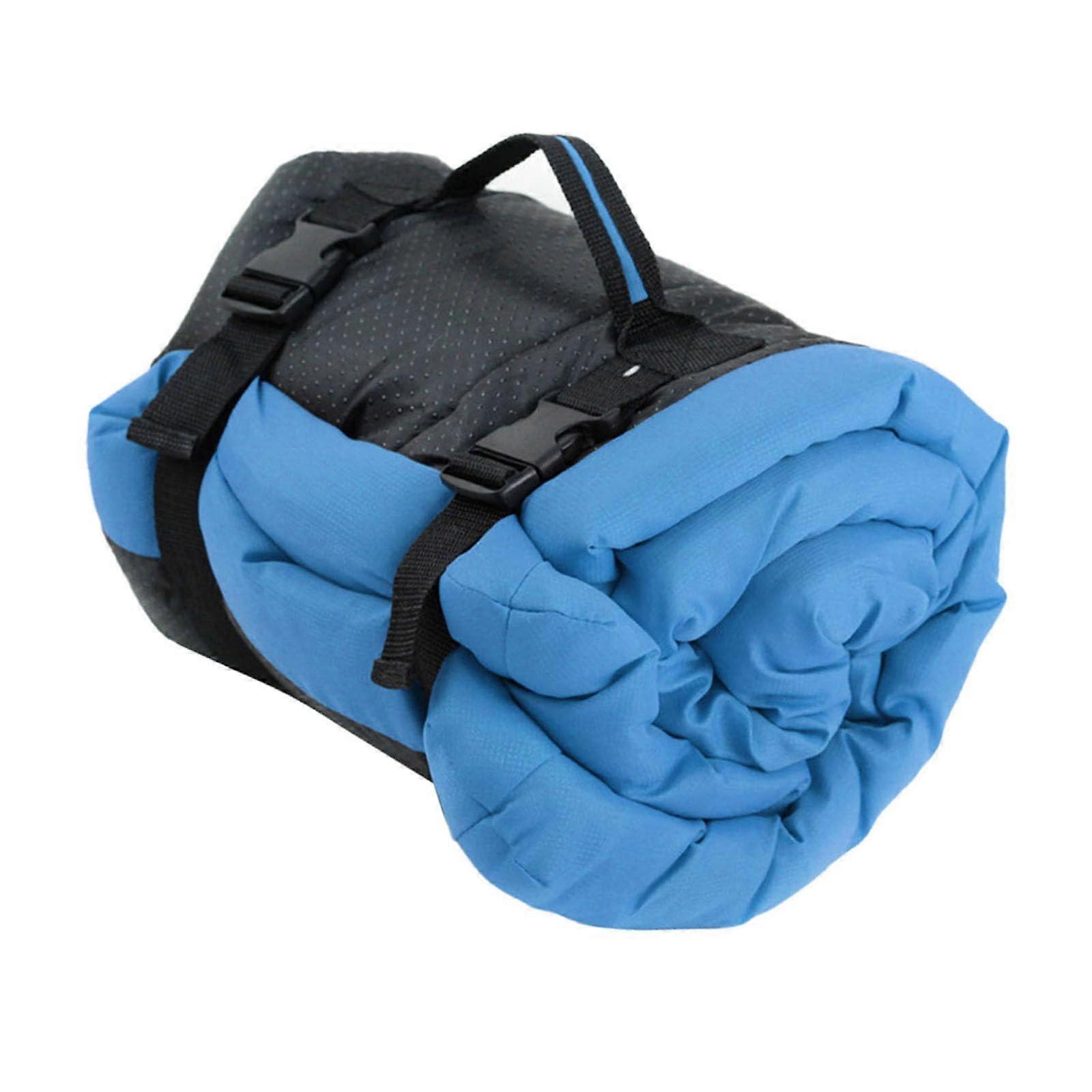 Pet Bed Comfortable Thick Cushion for Dogs and Cats Outdoor Rectangular Dog Sleeping Mat Blue