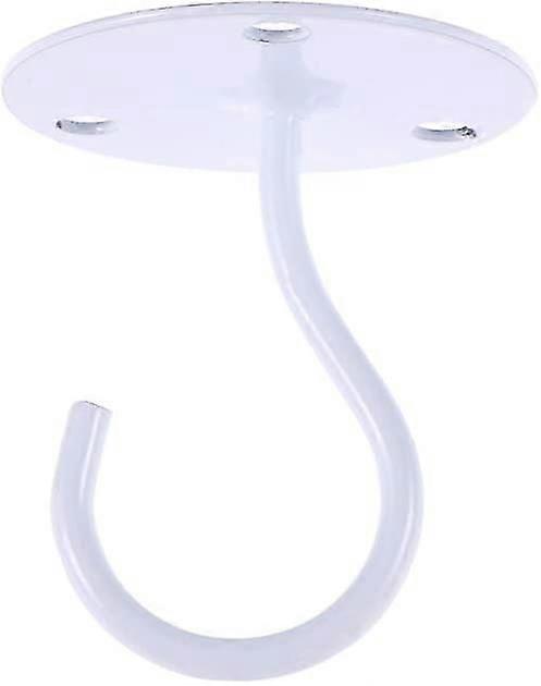 Empty Hook Cabinet Floor Wardrobe Lantern Mosquito Net Ceiling Hook (white) (1pcs)
