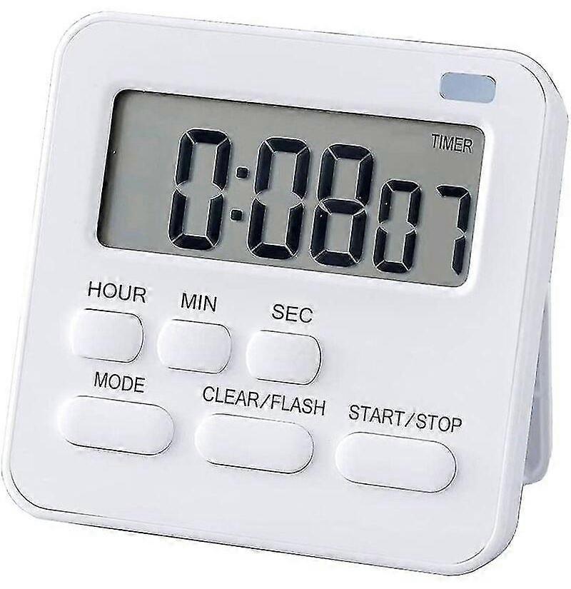 Timer, Kitchen Timer Digital Timer with Stopwatch and Countdown Function, Kitchen Alarm Clock Egg Timer, Digital Magnet Timer LCD Display for Kids and