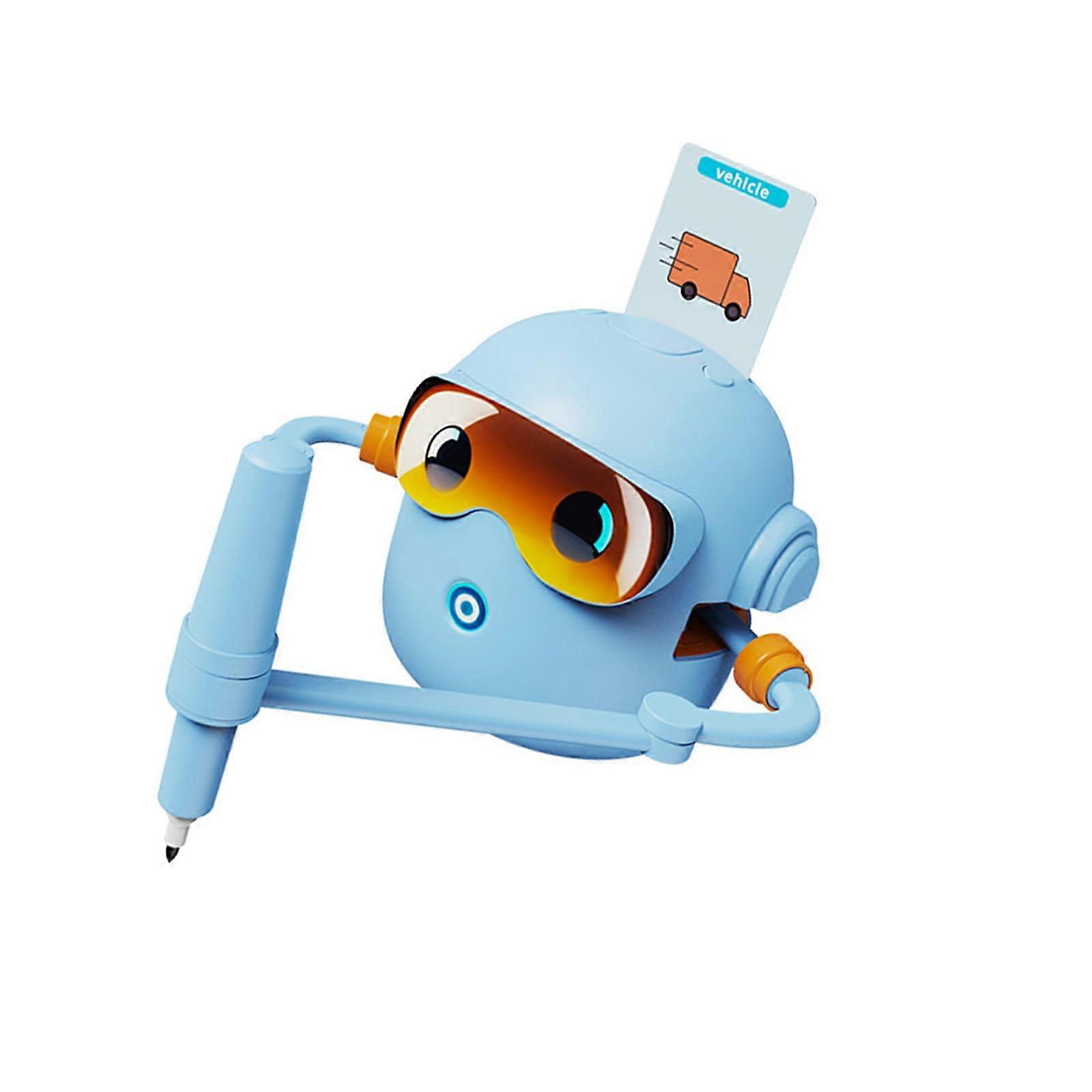 Kids Automatic Drawing Robot with CardGuided Auto Drawing, USB Rechargeable Art Learning Toy