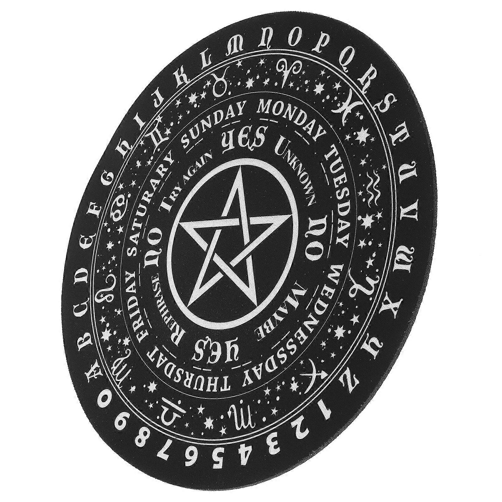 Divination Mat Rubber Divination Board for Home Use 5Pcs Black Set