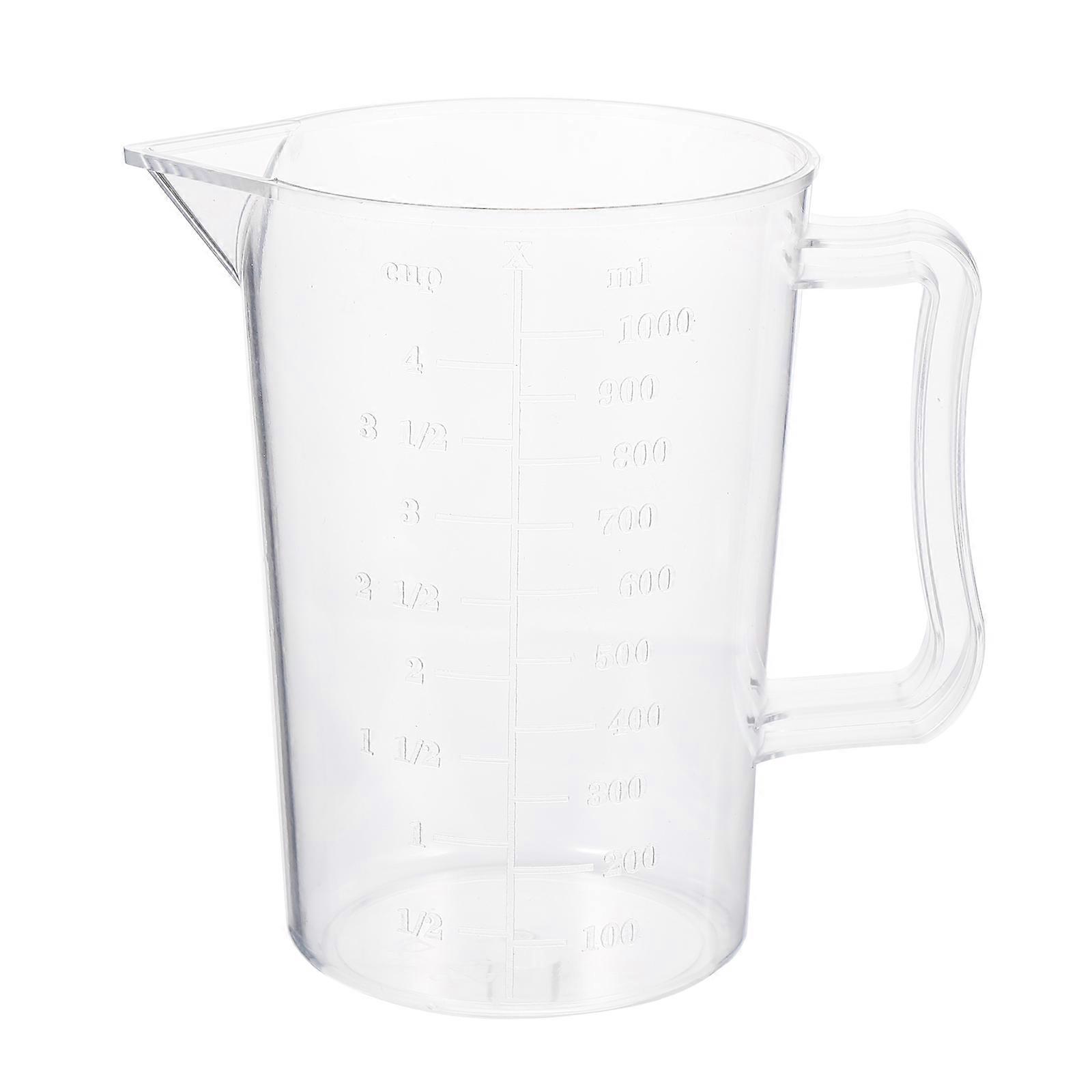 Clear Measuring Jug Plastic Measuring Cup for Storage Use 1Pcs Transparent