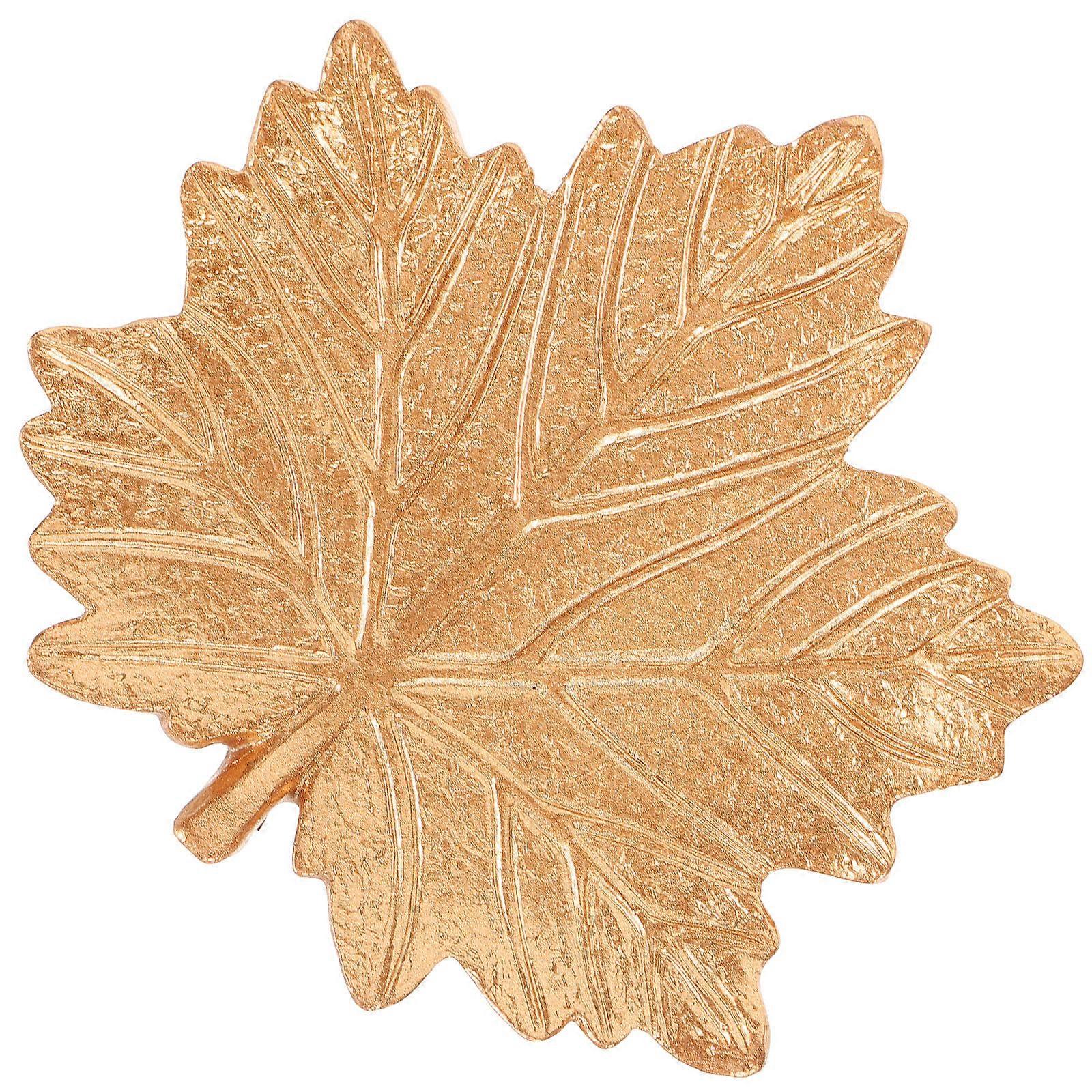 Jewelry Dish Tray Resin Maple Leaf Shape for Ring Storage Holder