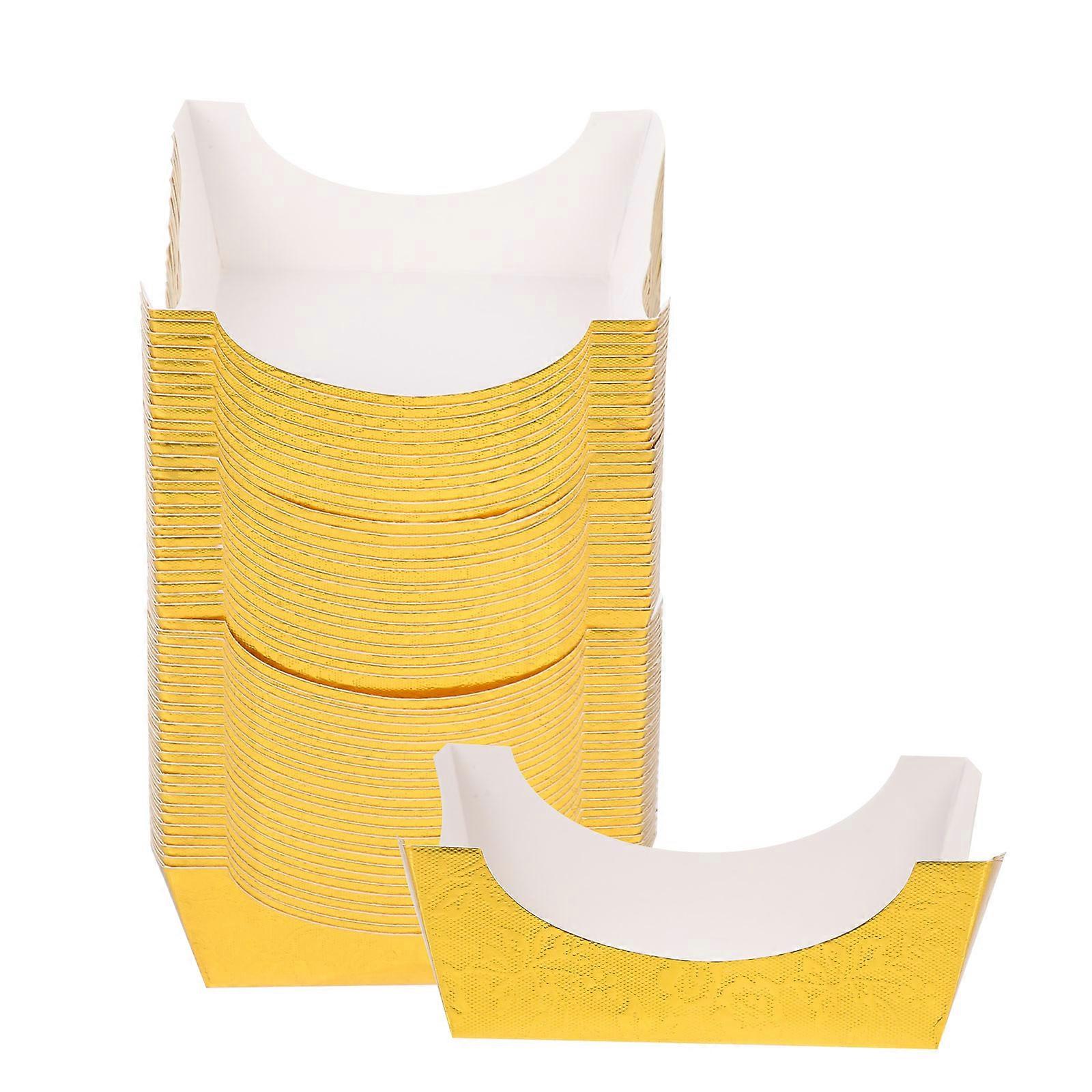 Disposable Mousse Cake Paper Cups Square Cake Cups for Party 100Pcs