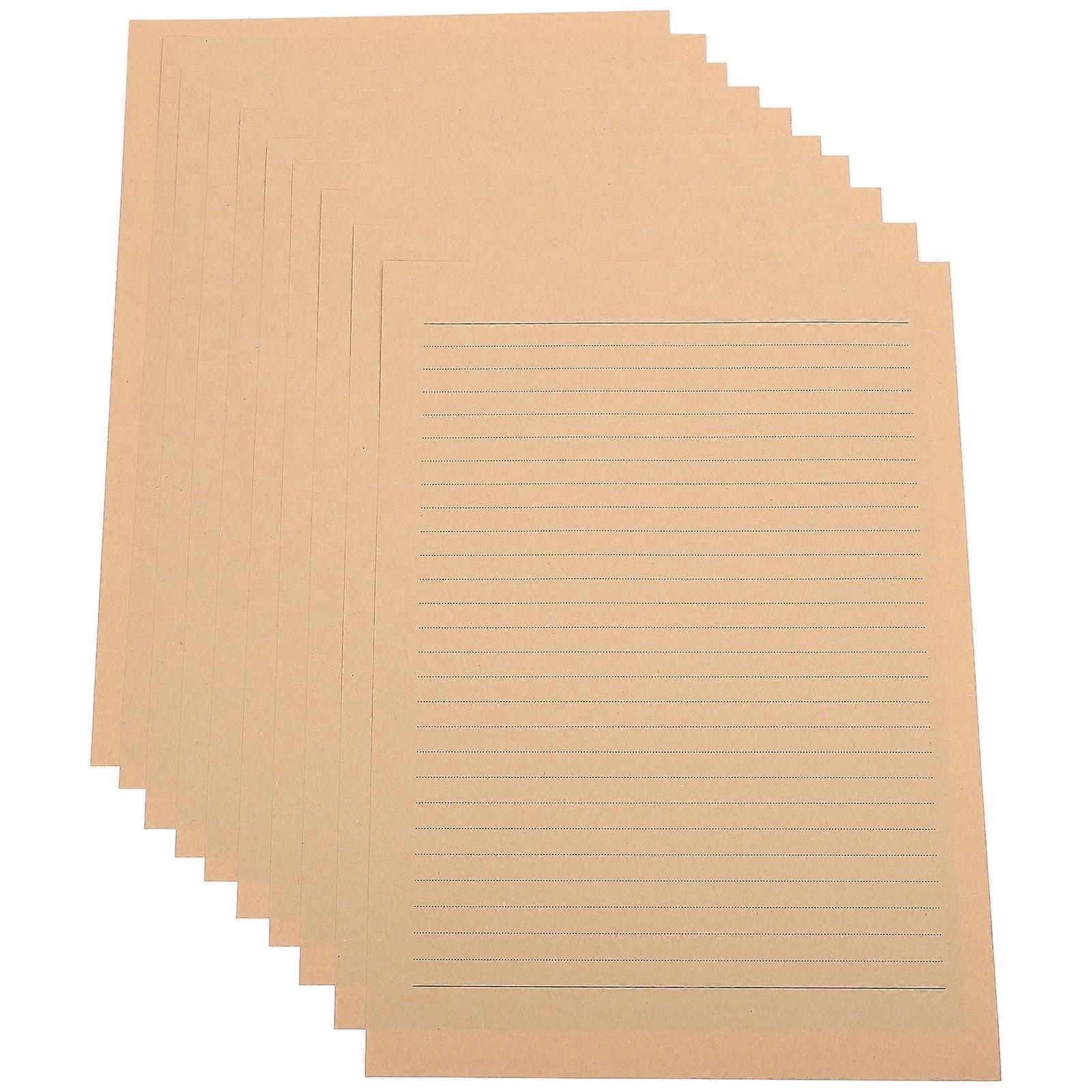 Retro Lined Stationery Writing Paper for Daily Use 100 Sheets Pack