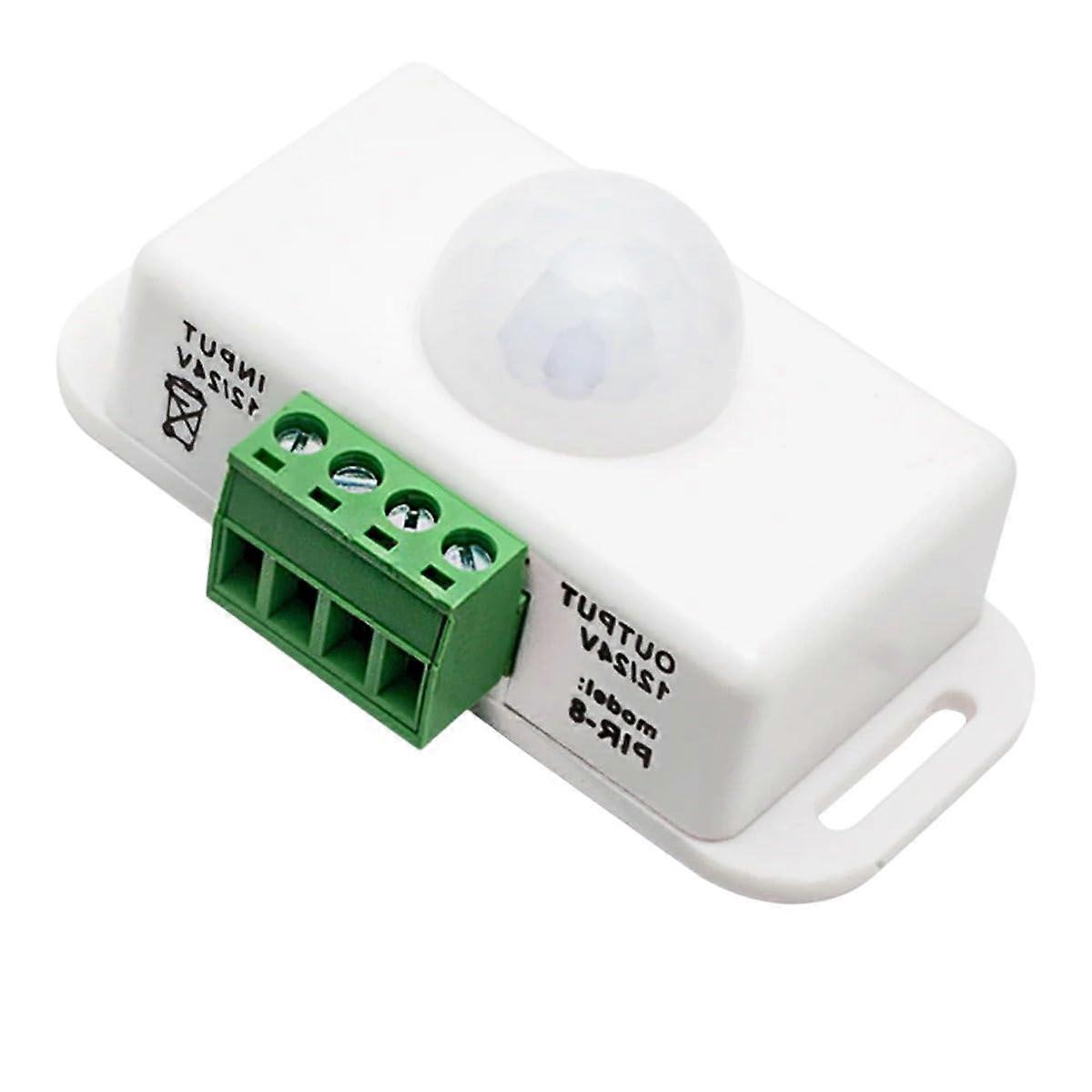 PIR Motion Sensor Switch DC 12V 24V 8A Automatic Infrared Detector for LED Strip Lights