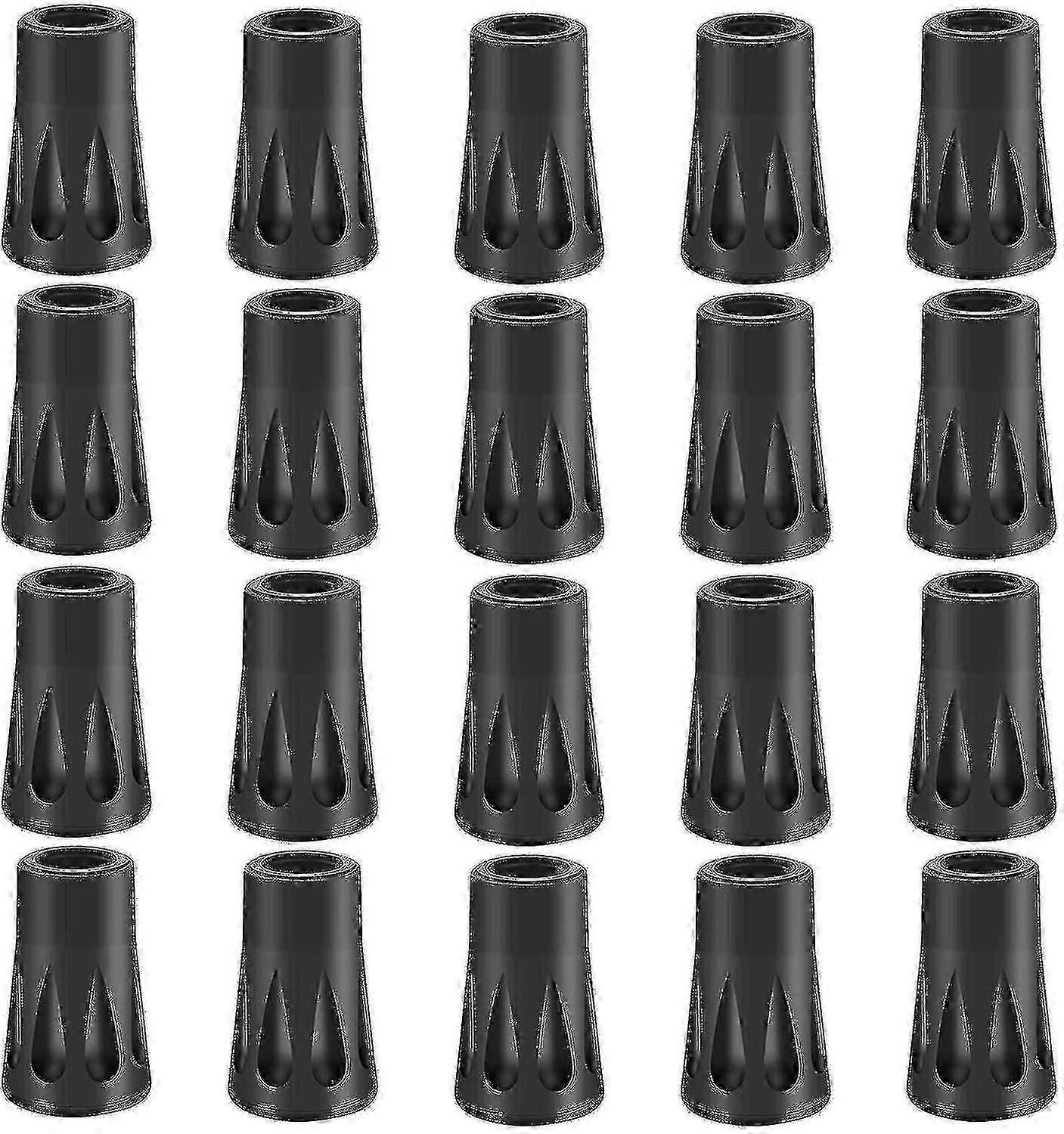 Hiking Poles Rubber Buffer Set - 20 X Rubber Buffer Nordic Walking Pads