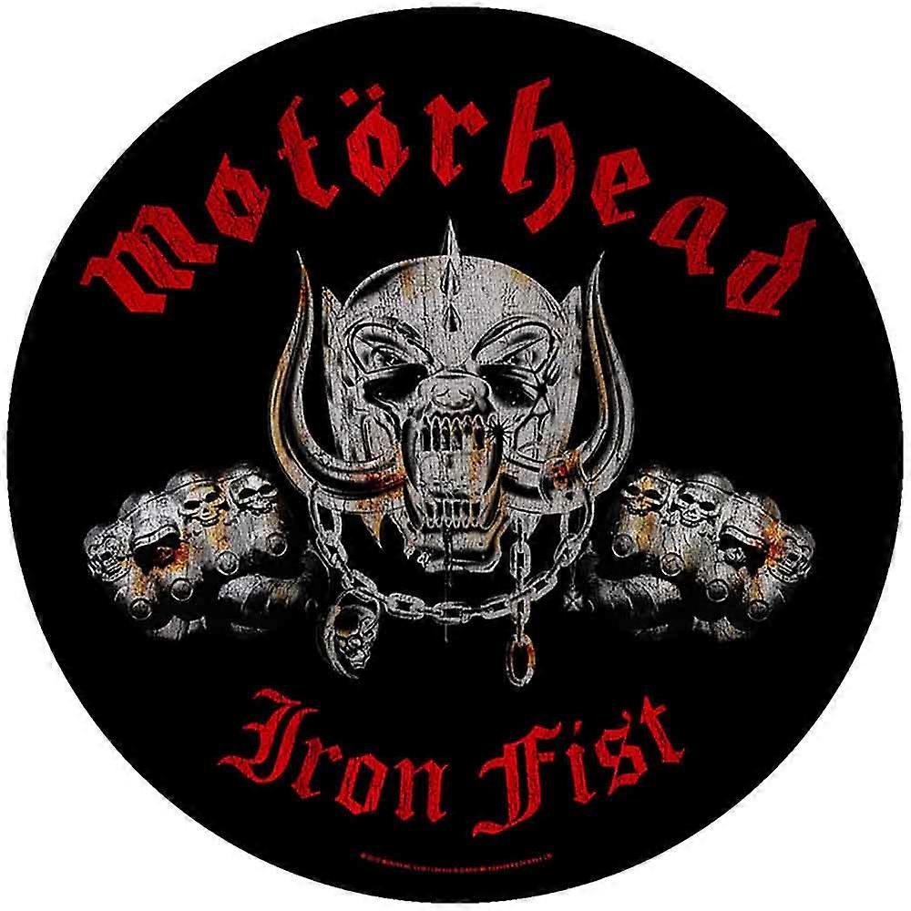 Motorhead Iron Fist Band Logo Circular Back Patch