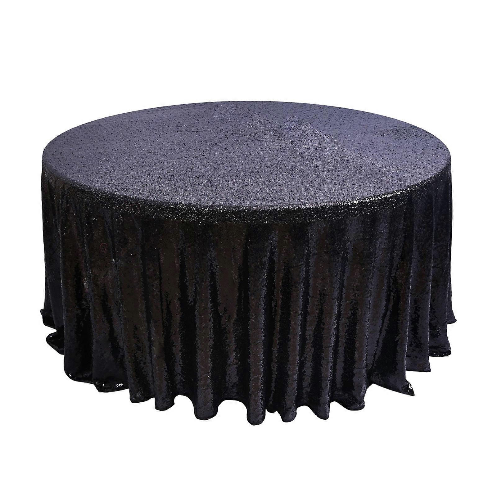 Tablecloth Round Shape Stunning Sequins for Daily Tasks Easy Use Pract
