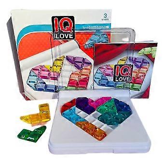 Type A Colorful Love Heart Shape Wooden Jigsaw Puzzle Toy for Kids