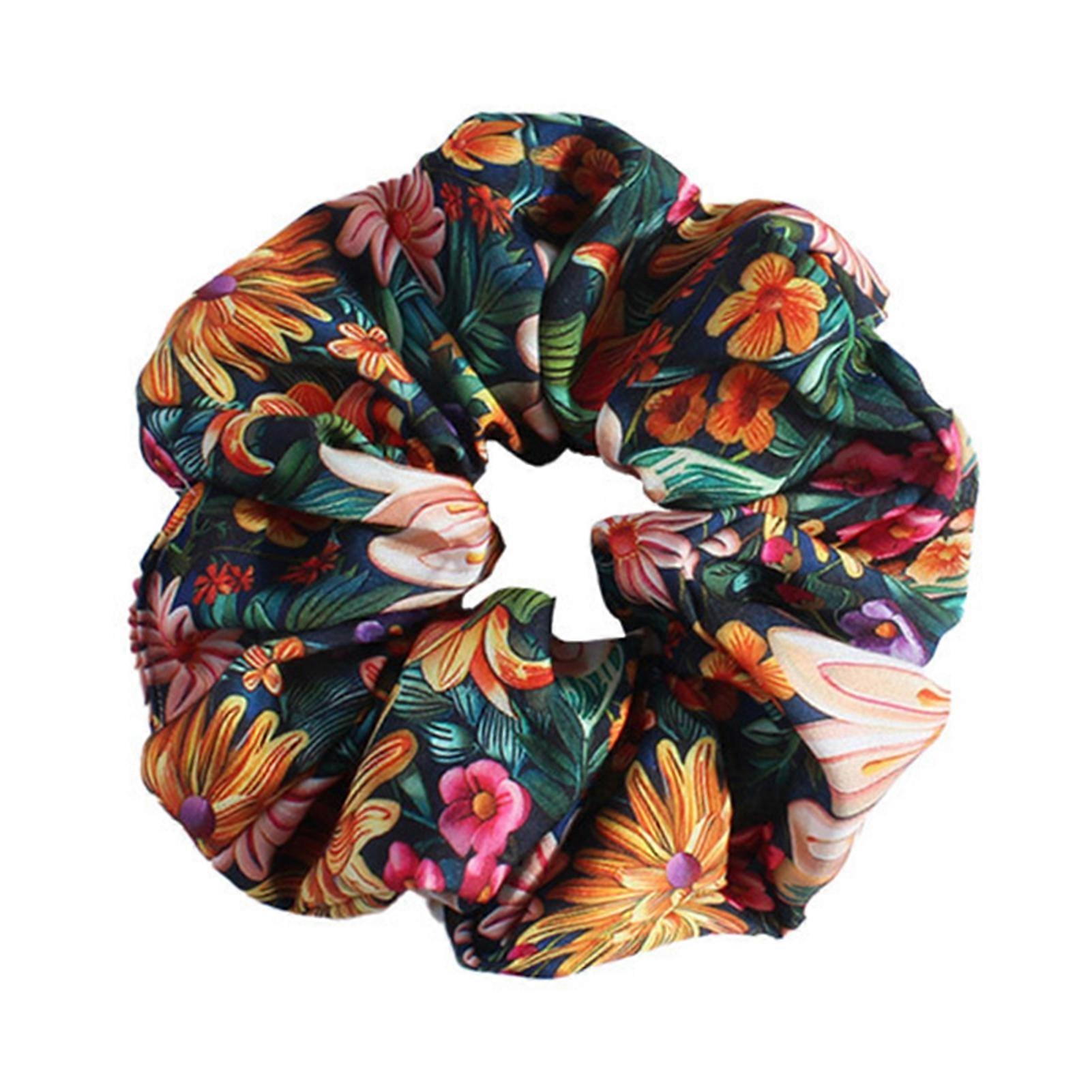 Chouchou élastique à fleurs pour cheveux, usage quotidien