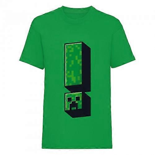 Minecraft Barn / Barn Creeper Utropstegn T-skjorte