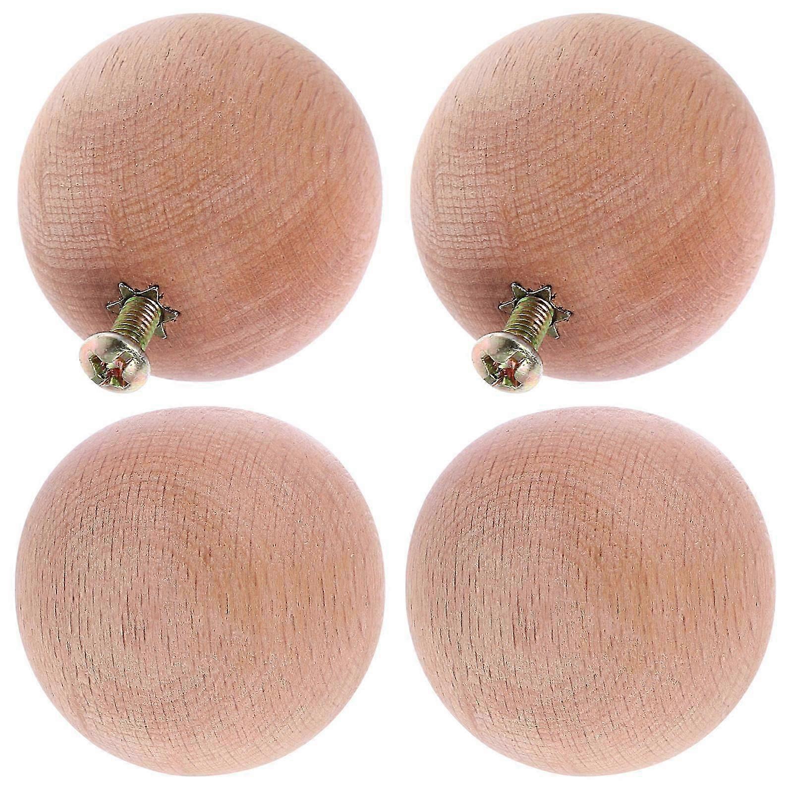 Wooden Cabinet Knobs for Drawer Use Includes 16Pcs Wood Ball Knobs