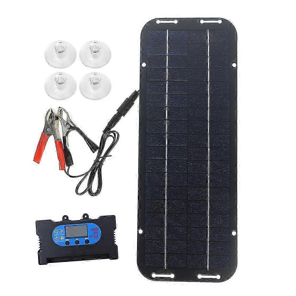 30W Polysilicon Solar Kit with Type-C Controller for Outdoor Use 2Sets