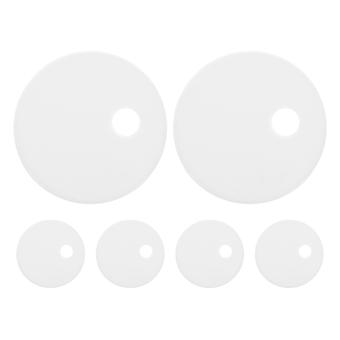 6 tapas de plástico para tornillos de inodoro de 45 mm, ideales para bisagras y decoración de baño.