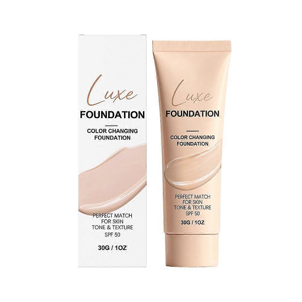 Base de maquillaje Luxe Color Changing Foundation que se adapta perfectamente al tono y la textura de la piel. 30 ml.