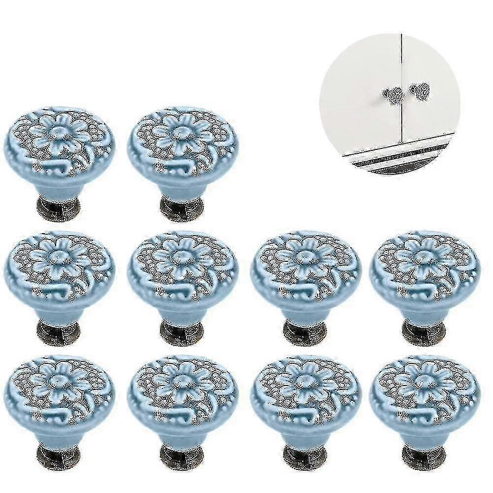 10 Pcs Drawer S Ceramic Vintage Knobs S For Board