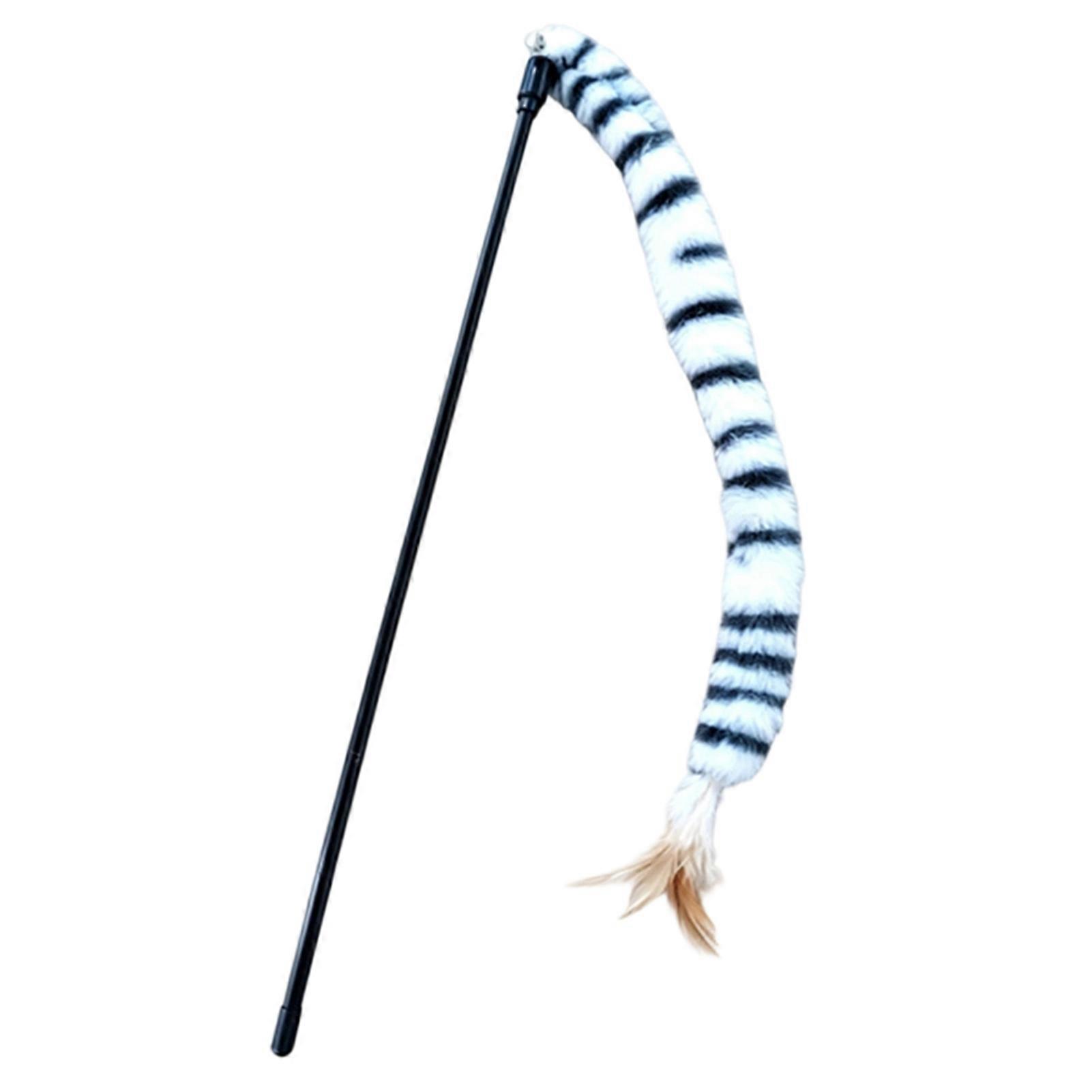 Cat Teasing Stick - Interactive Wand with Feather for Kitten Play