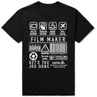 Camisetas divertidas de cineastas, de algodón, estilo urbano, manga corta, regalos de cumpleaños, director de cine, filmación, camiseta de cineasta para hombre