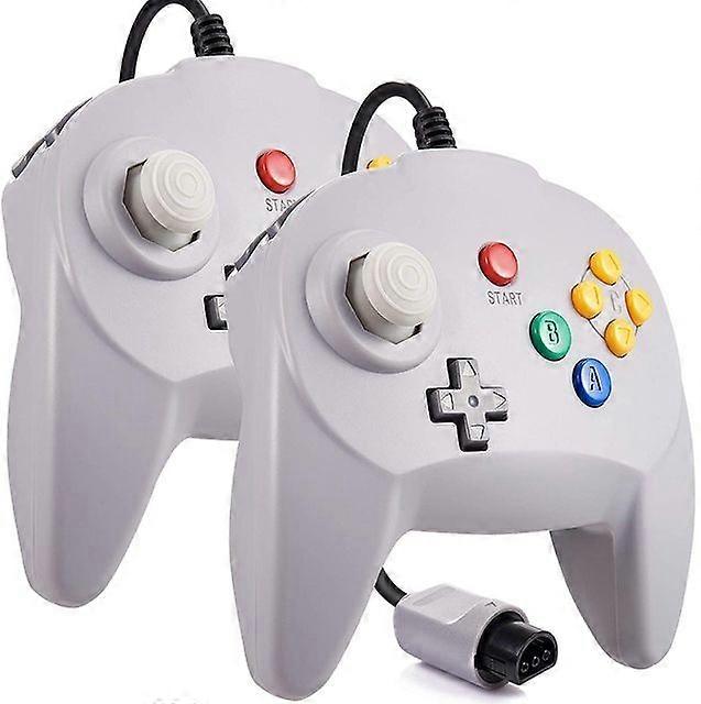 [New Version] 2 Pack compatible withN64 Controller, Mini Game pad Joystick compatible withN 64 Console- Plug & Play (Design from Japan)