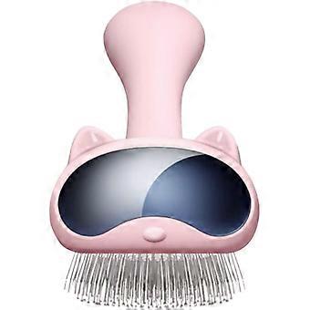Pet Grooming Brush for Dog Cat, Stainless Steel Pins Comb, Best Cleaning Shedding Tools for Grooming Short/Long/Thick Hair-White