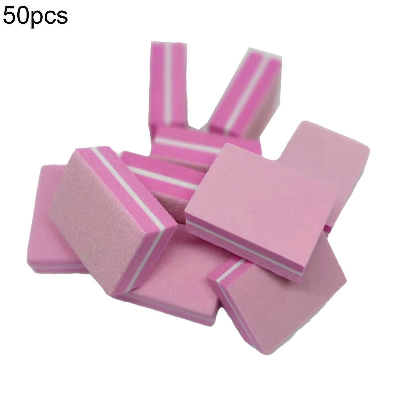 50Pcs / Bag Nail File Mini Multi-function Sponge Manicure Tools Buffer Blocks for Nail QinHai