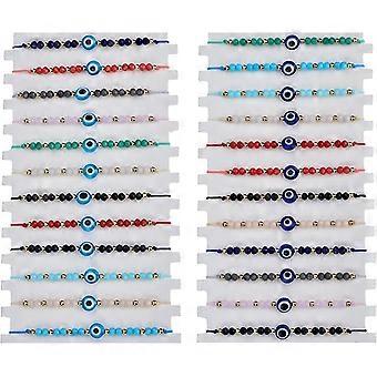 KATEA Kleurrijke Boze Oog Kralen Armbanden Handgemaakte Good Luck Turkse Nazar Amulet String Enkelbandje Armband Mal De Ojo Armband